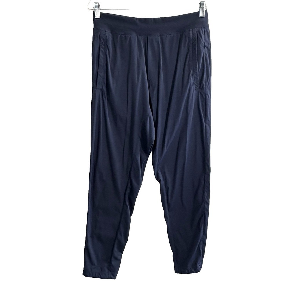 LULULEMON Men Athletic Pants Drawstring Waist Zip Pockets Sz M Blue Active 45-11